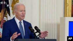 Le président Joe Biden fait un discours depuis la Maison Blanche à Washington aux Etats-Unis, le 26 juin 2023.