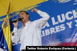 Candidato de la oposición a la primaria del 22 de octubre, Roberto Enríquez. Tomado de la cuenta de Twitter]