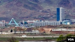 지난 4월 촬영한 북한 개성공단.