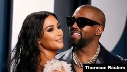 Kanye Vest va rafiqasi Kim Kardashyan