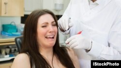 Afraid woman
