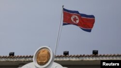 지난달 20일 중국 랴오닝성 단둥의 북한 영사관.