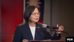 台灣總統蔡英文出席邦交國駐聯合國代表酒會。 （2019年7月11日，台灣總統府提供）