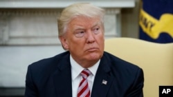 Donald Trump, Maison Blanche,Washington, le 10 mai 2017. 