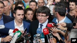 Каталонський лідер Карлес Пудждемонт говорить про одностороннє проголошення незалежності