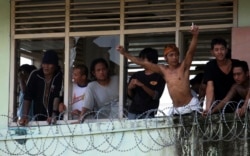 Kerusuhan yang terjadi di Lapas Kerobokan, Denpasar pada 22 Februari 2012 (foto: ilustrasi).