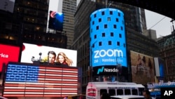 總部在加州的Zoom2019年4月18日在紐約納斯達克掛牌上市。