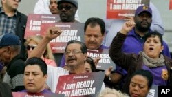 Manifestation de soutien au programme "DACA", Los Angeles, Californie, le 17 février 2015.
