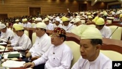 緬甸議會召開會議。