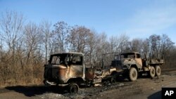 Debaltseve yaqini, Ukraina sharqi. 13-fevral, 2015-yil.