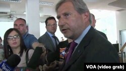 Evropski komesar za proširenje Johanes Han počeo je danas posetu regionu, Foto: VOA 