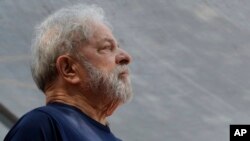  L'ancien président brésilien Luiz Inacio Lula da Silva à Sao Bernardo do Campo, au Brésil le 7 avril 2018. (AP Photo / Andre Penner, Fichier)