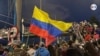 Manifestaciones pacíficas en el día número 15 del paro nacional en Colombia. Portal del Norte, en Bogotá, Colombia, el miércoles 12 de mayo de 2021. [Foto: VOA/Karen Sánchez]